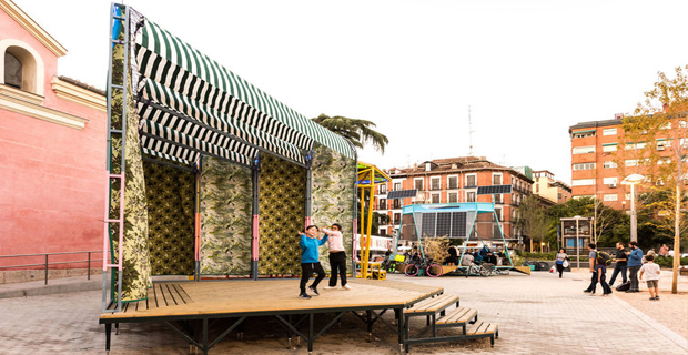 Il laboratorio urbano che produce energia in uno spazio pubblico di Madrid