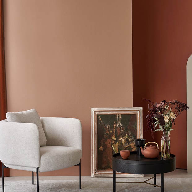 terracotta color trend interiors